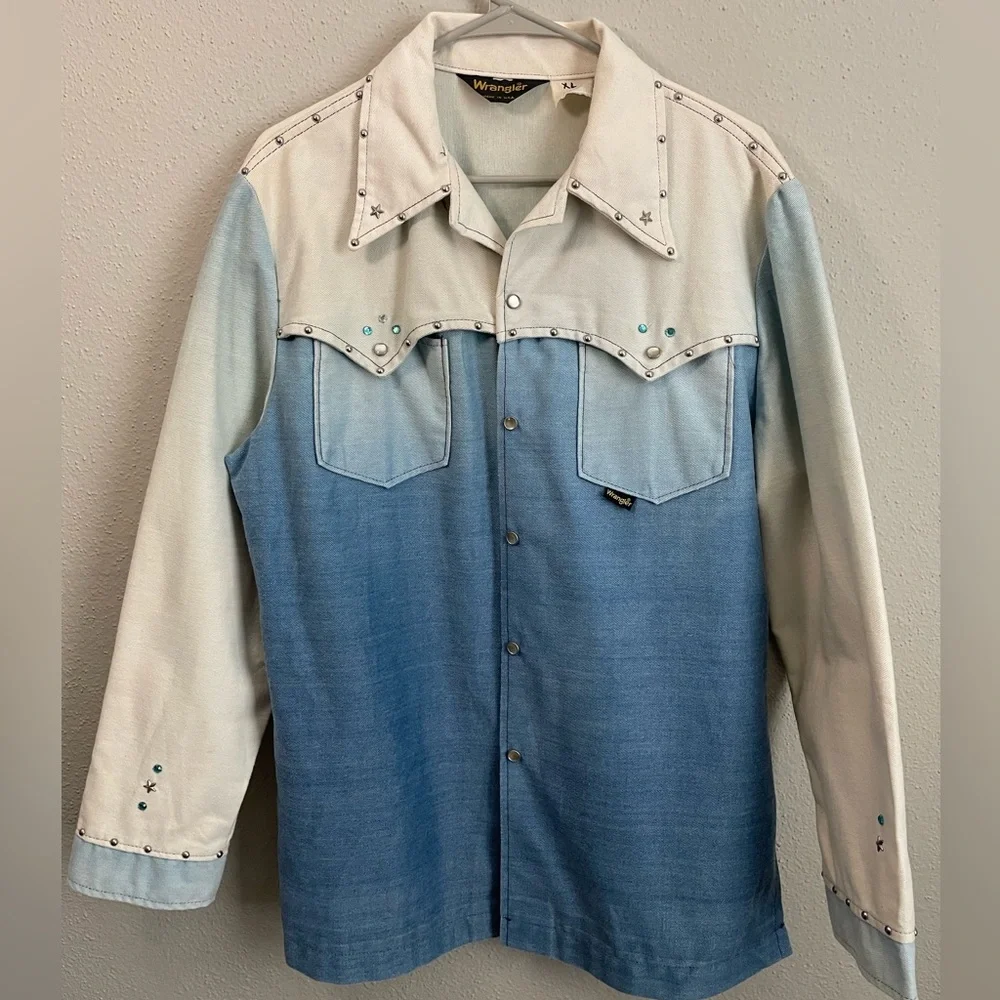 Super Unique Vintage Wrangler Music Note Jacket - Picture 3 of 5